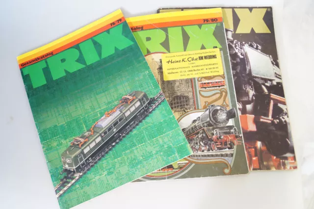 3x Trix Katalog 1978-1981, gut