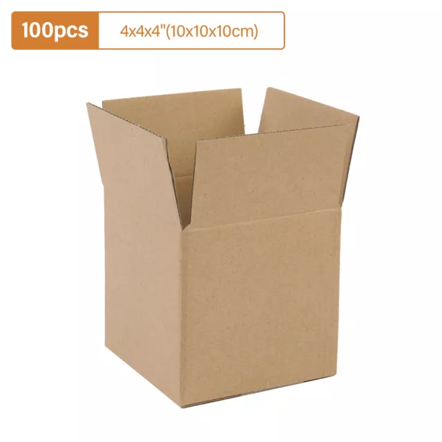 100PC 4x4x4 Cardboard Paper Boxes Mailing Packing Shipping Box Corrugated Carton