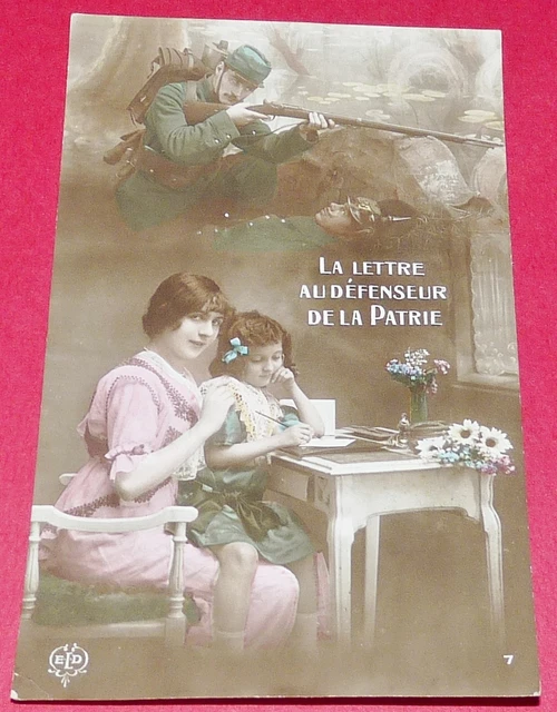 Carte Postale Patriotique - Bouquet Offert En Temps De Guerre