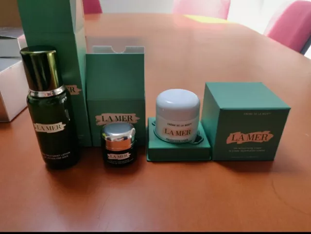 La Mer The Eye Concentrate, The Moisturizing cream, The treatment lotion