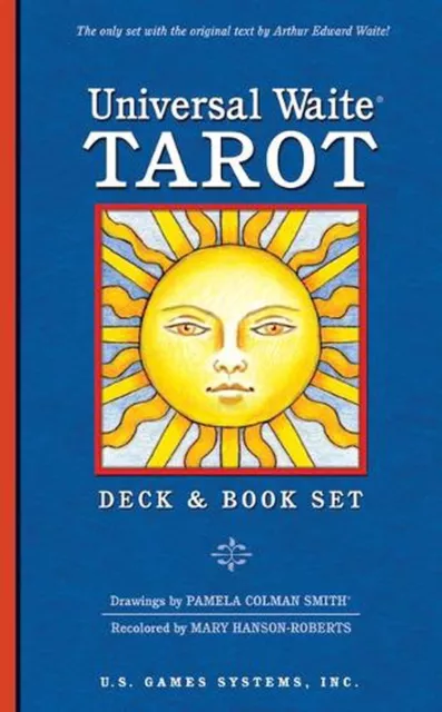 Universal Waite Tarot Deck and Book Set by Authur Edward Waite (English) Paperba