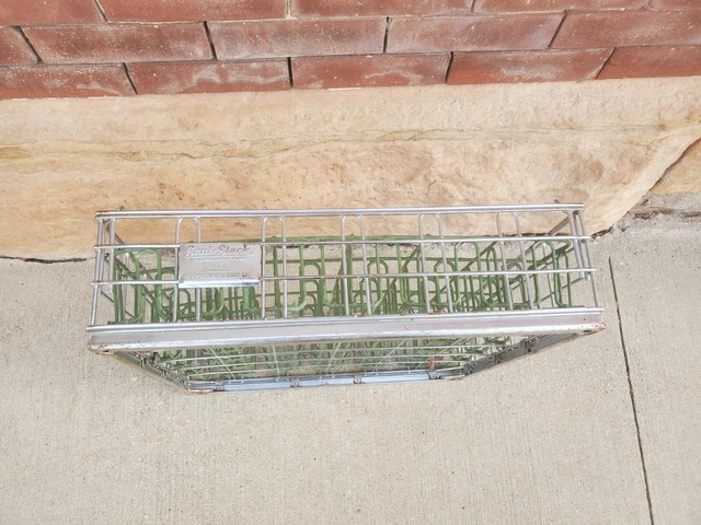Sani-stack Metal Dishwasher Rack 36 3" X 3" Sections Basket 19-1/2" X 19-1/2" #3
