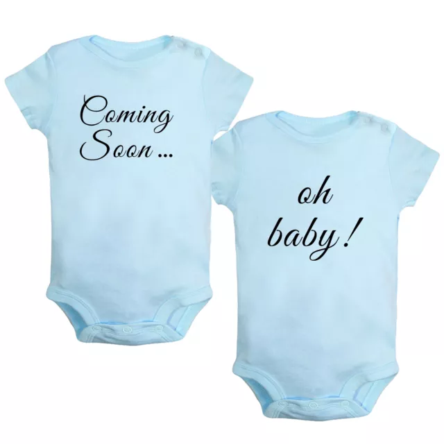 Coming Soon &oh baby Pregnancy Announcement Romper Baby Bodysuit Infant Jumpsuit