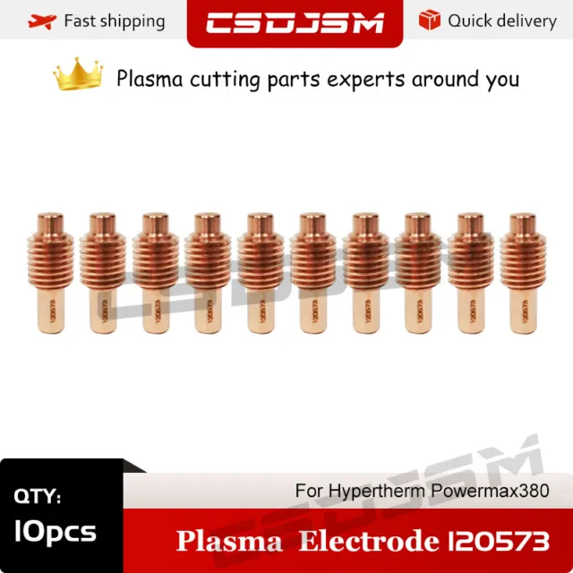 CSDJSM 10pcs 120573 Plasma Cutter electrode For Hypertherm Powermax600 Torch