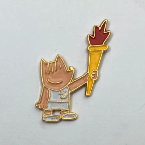 INSIGNE ÉPINGLE VINTAGE COBI MASCOTTE BARCELONE JEUX