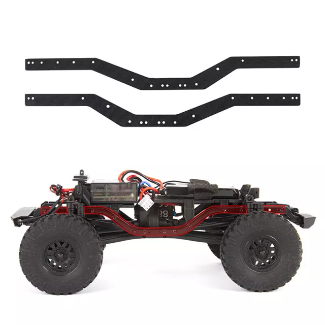 FBIL-4Pcs Brass Chassis Set Side Plates Skid Plate Battery Tray Cover For AXIAL