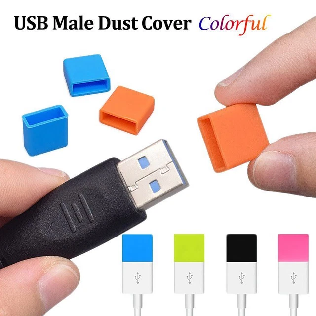 Dust Cap Cover Micro USB Male Plug Connector Cable PE Plastic Protector Covers