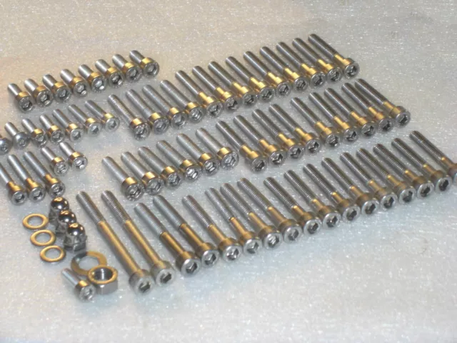 Suzuki GSX400 1979-87 Engine Covers, Cam Box Stainless Allen Bolt Screw 70pc Kit