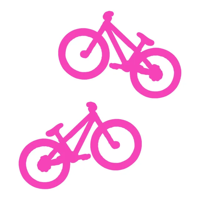 Bikes Decal - 2Pack - Bicycle Stickers - Select Color And Size