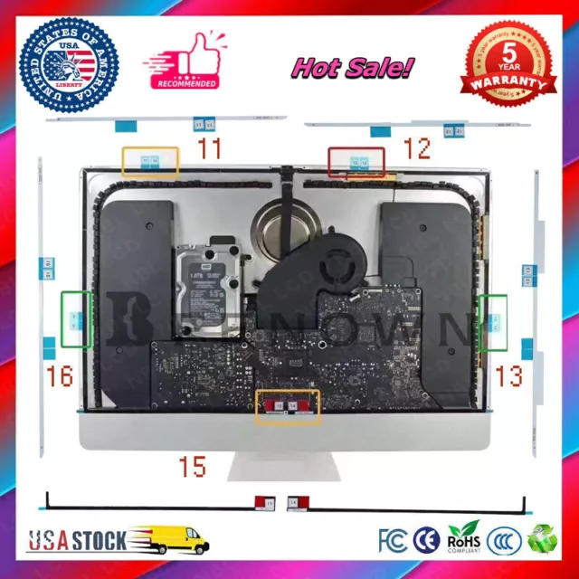 Adhesive Strip Sticker Tape for Apple iMac A1419 27" LCD 2012 2013 2014 2015 2