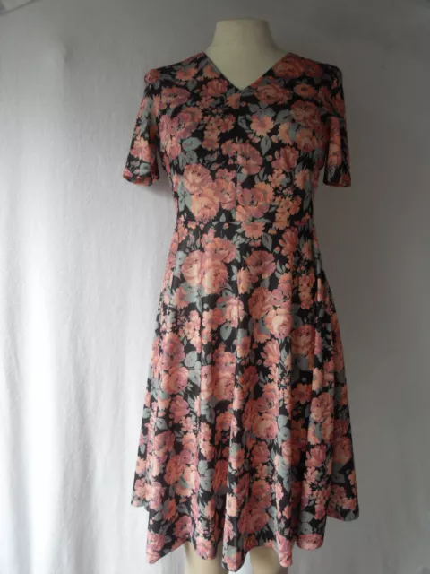 1970s Té Floral Vestido De Francés Origin