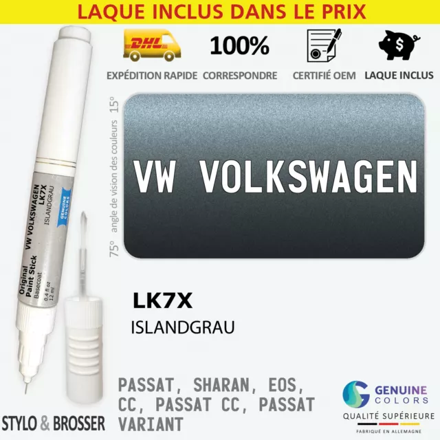 Exterior LK7X Gray Stylo Retouche Peinture pour VW Volkswagen Volkswagen LK7X K7