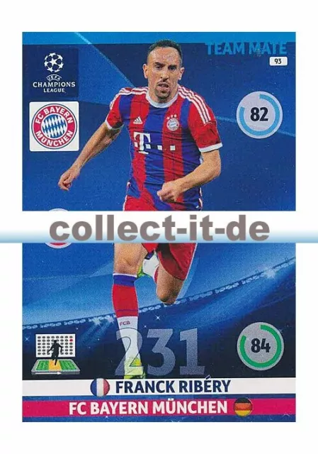 Panini Adrenalyn XL Champions League 14/15 - 93 - Franck Ribery - Base Card