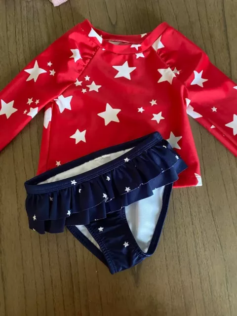 Cat and Jack Baby's 4th of July Swim Suit 18 months