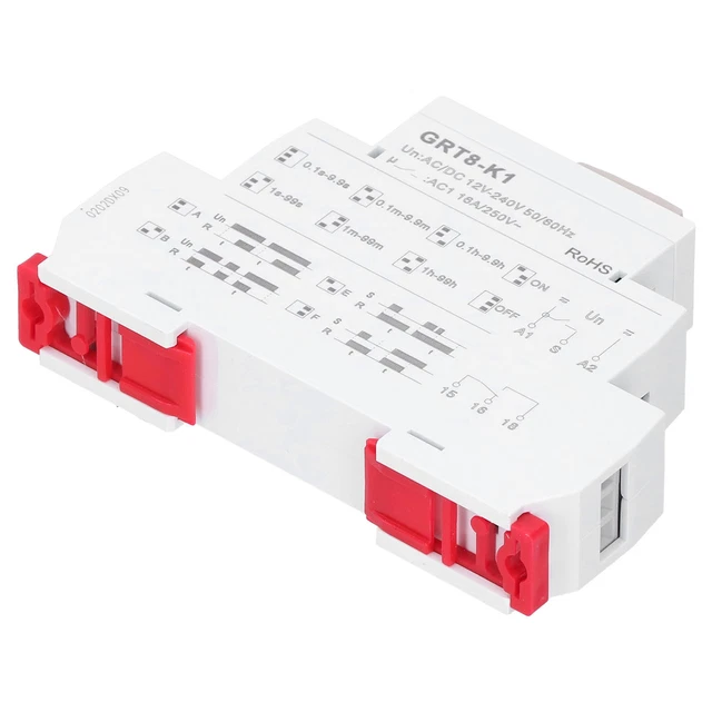 4 Modalità Di Ritardo Relè Temporizzato GRT8-K1 AC/DC 12V-240V 50 / 60HZ