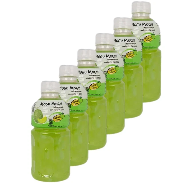 Mogu Mogu - confezione da 6 Nata de Coco melone bevanda succo succo 320 ml