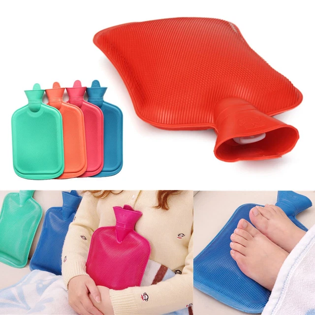 BOTELLA DE AGUA CALIENTE Bolsa de Goma CÁLIDA Relajante Calor/Frío Terapia 1000ml-2000ml