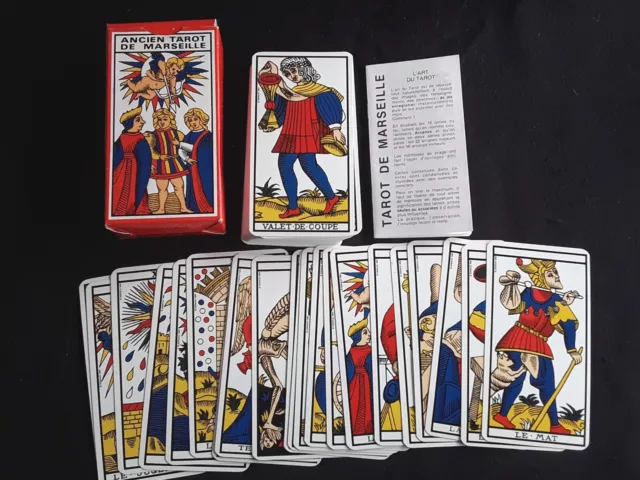 Ancien Tarot de Marseille 78 Cartes - Cartomancie Grimaud Pour ATLAS 1980 - NEUF