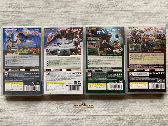 SONY PSP Monster Hunter Portable 1 & 2nd  & 2nd G & 3rd Set  from Japan 2