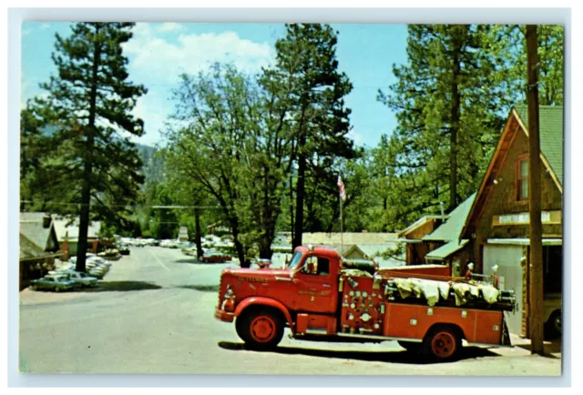 c1950's Entrance To Village Banning Road Truck Idyllwild California CA Postcard
