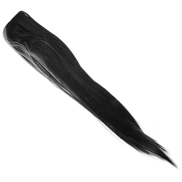 Parrucca capelli dritti metà bianca e metà nera parrucca donna parrucca capelli parrucca cosplay