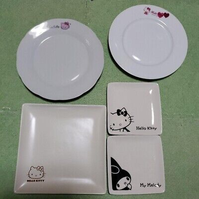 Japanese SANRIO Hello Kitty 5 plate set difficult to get limited edition ver.21