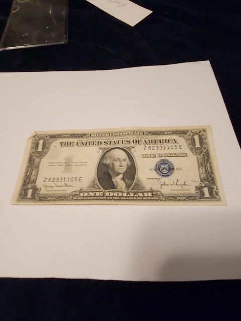 1935  Series D One Dollar Bill  SILVER CERTIFICATE