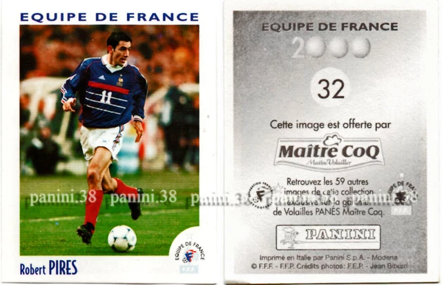 ROBERT PIRES EQUIPE DE FRANCE 98 TOTAL N° M PANINI 1998 world ROBERT PIRES EQUIPE DE FRANCE 98 TOTAL N° M PANINI 1998 world
