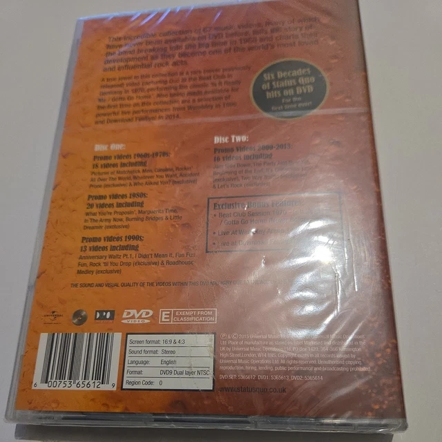 STATUS QUO ACCEPT No Substitute! DVD The Definitive Hits Music Videos ...