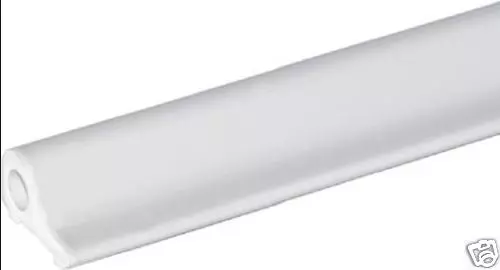 Schwallschutz aus Aluminium weiß, für Glasdusche,vorgebogen Radius 500mm