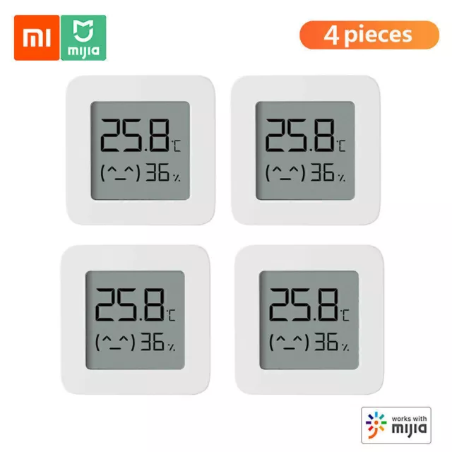 4 Stück Xiaomi BT Thermometer 2 Wireless Smart Feuchtigkeitssensor +