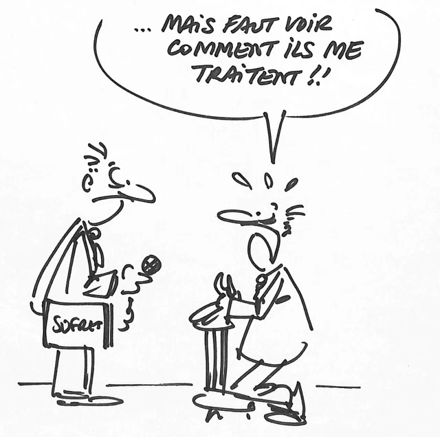 [HUMOUR - PRESSE] François FRAPAR : confession, DESSIN Original signé ...