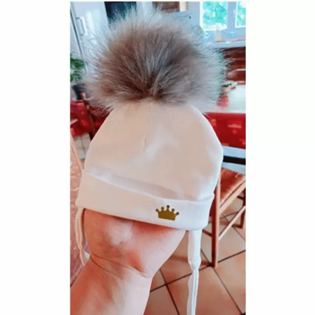 Garder Votre Bébé Chaud Et Élégant avec Pom Bobble Chapeau Couronne - Unisexe