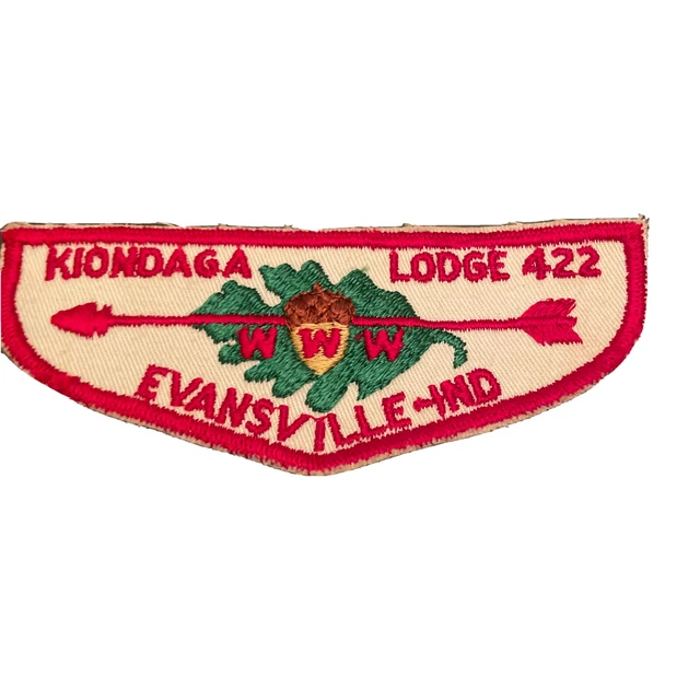 Boy Scout OA Lodge 422 Kiondaga Early Flap Indiana bsa patch