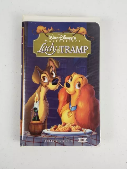 Lady And The Tramp Walt Disney Masterpiece Collection VHS Vintage