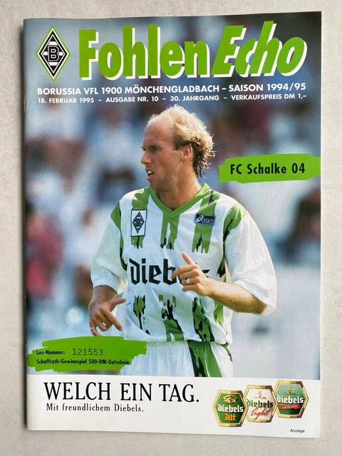 Programme DFB Pokal Schalke 04 Vs Mönchengladbach – 6 Août 1988, Schalker Kreisel