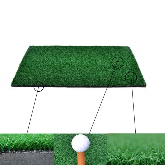 Backyard Golf Mat Residential Training Hitting Pad Practice Rubber Tee-*-
