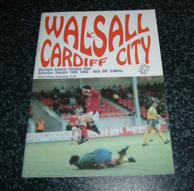 Walsall v Cardiff 1991/92
