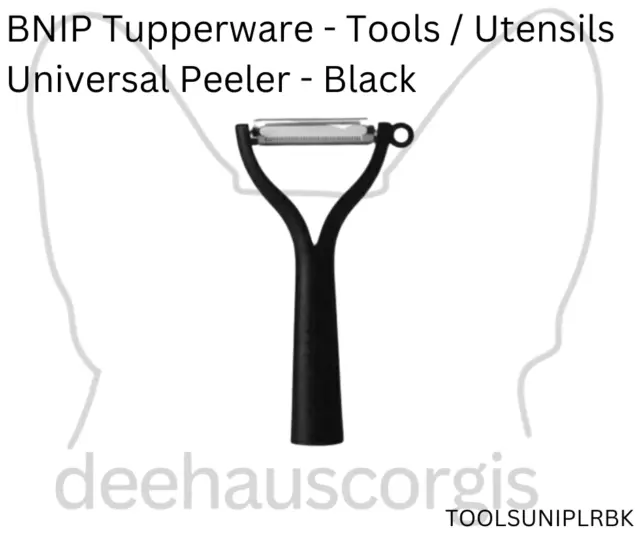 Brand New in Packaging Tupperware Universal Peeler - Black