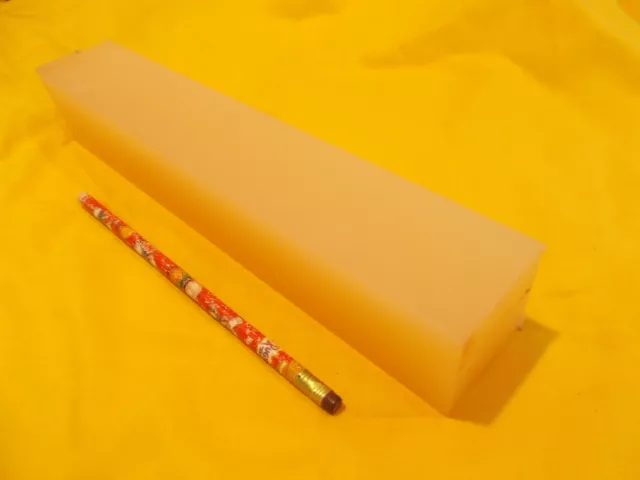 1 7/8" SQUARE NYLON BAR machinable plastic flat sheet stock 1 7/8" SQ x 11 1/4"