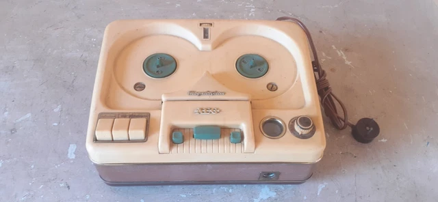 Registratore A Bobine Aeg Magnetophon Kl 65 Con Occhio Magico Anni 50