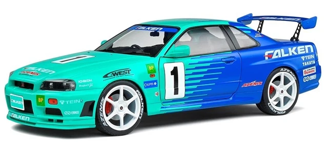 Solido - Nissan Skyline R34 GT-R Falken Drift Livery - 1999-1/18