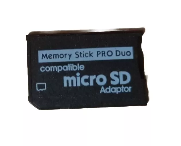 Adaptador Tarjeta de memoria Micro SD SDHC TF a Memory Stick PRO DUO MS PSP Cam