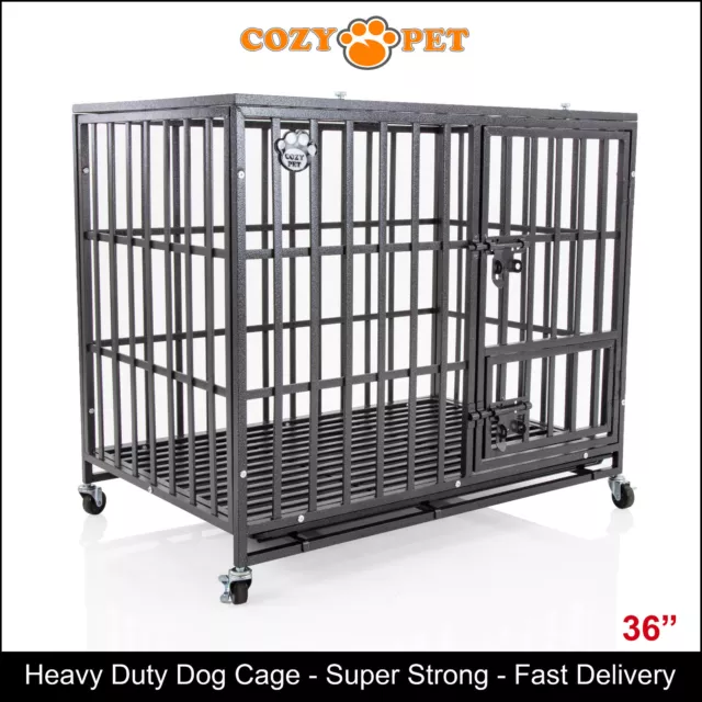 Heavy Duty Dog Cage By Cozy Pet Steel Crate Vet Groomers Commercial Use Kennel