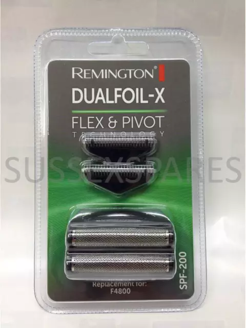 Feuille Et Coupe Remington Dualfoil-X Spf200, F4800 Et F505, Flex & Pivot, Royaume-Uni !!