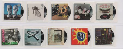 Gb Mnh Stamp Set 2010 Classic Album Covers Albums Sg 2999-3008