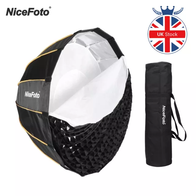 90cm Nicefoto Photo Lamp Soft Box Portable Deep Quick Installation Grid Softbox