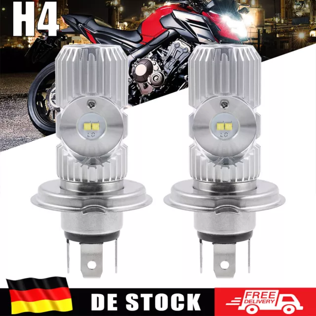 2x H4 HS1 Motorrad Scheinwerfer Birnen Lampe Fern-/ Abblendlicht Glühlampe Bulb