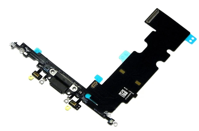 für iPhone 8 Plus Ladebuchse Flex USB Dock Connector Audio Buchse Mikrofon Black