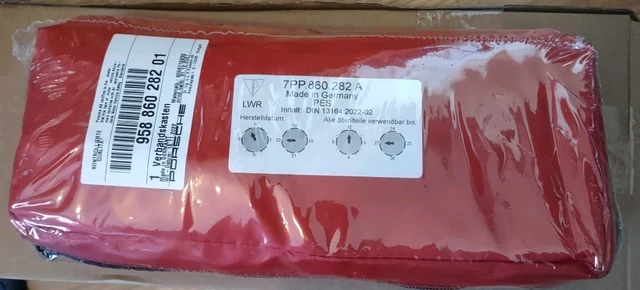 Porsche OEM European First Aid Emergency Kit Bag Brand New